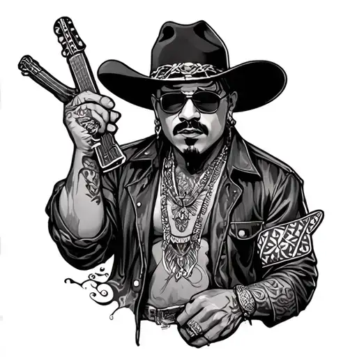 chicano gangster tattoo design idea