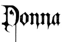"Donna" tattoo design idea