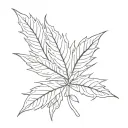 chibi weed leaf tattoo design idea