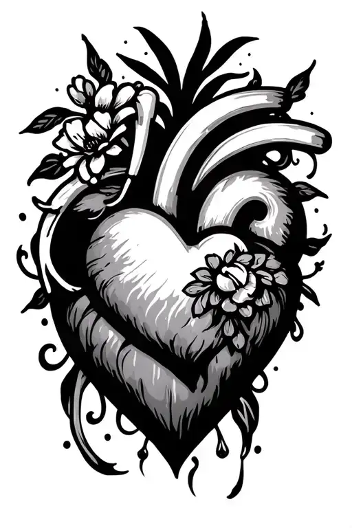 forever in my heart tattoo design idea