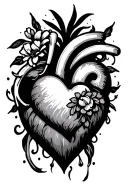 forever in my heart tattoo design idea