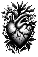 forever in my heart tattoo design idea