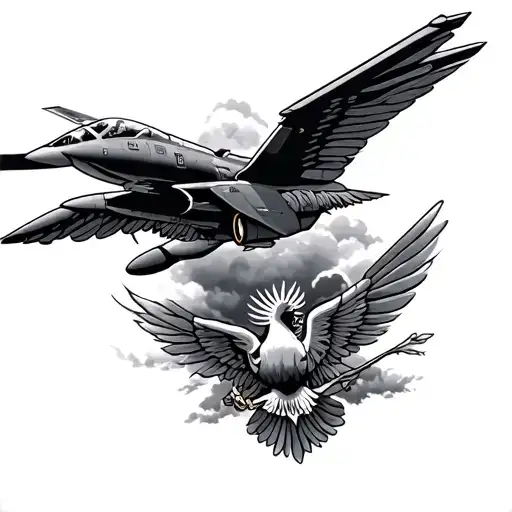 Air Force tattoo design idea