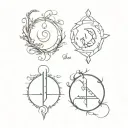 Capricorn Sagittarius libra cancer combin tattoo design idea