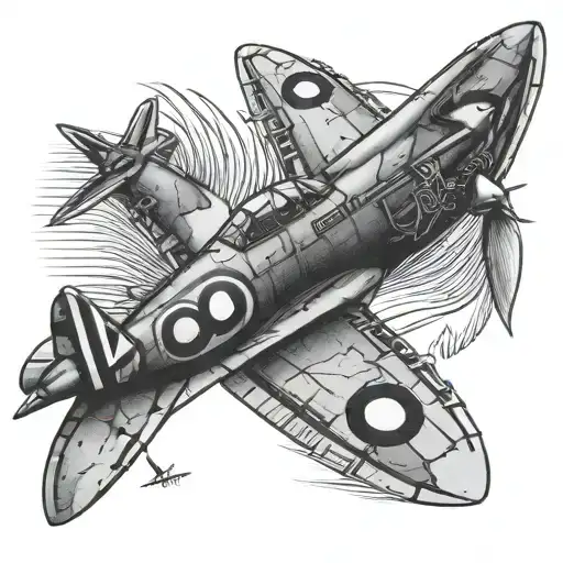 Spitfire tattoo design idea