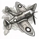 Spitfire tattoo design idea