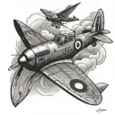 Spitfire tattoo design idea