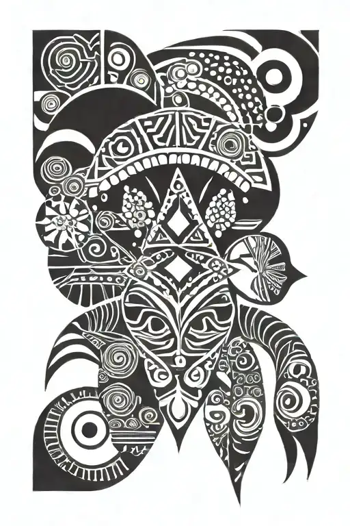 African tribal patterns tattoo design idea