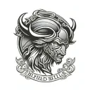 Aires, Buffalo bills logo intertwined tattoo design idea