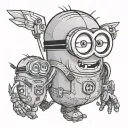 Minion tattoo design idea