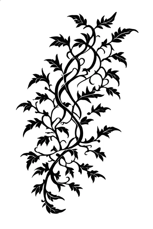 Gothic Vine tattoo design idea