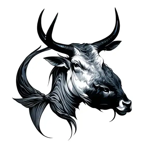 Taurus And Pisces tattoo design idea