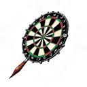 Darts tattoo design idea