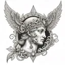 Renaissance tattoo design idea