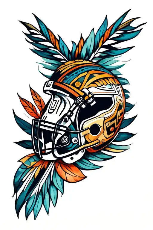 polynesian tattoo men arm, wife, 2 daughter's, american football helmet, scifi, space, power, strength, logical thinking tattoo design idea