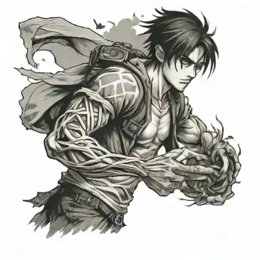 keep moving forward - Eren Yeager tattoo design idea