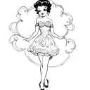 betty boop tattoo design idea