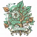 teacher tree intelligence smart tattoo design idea