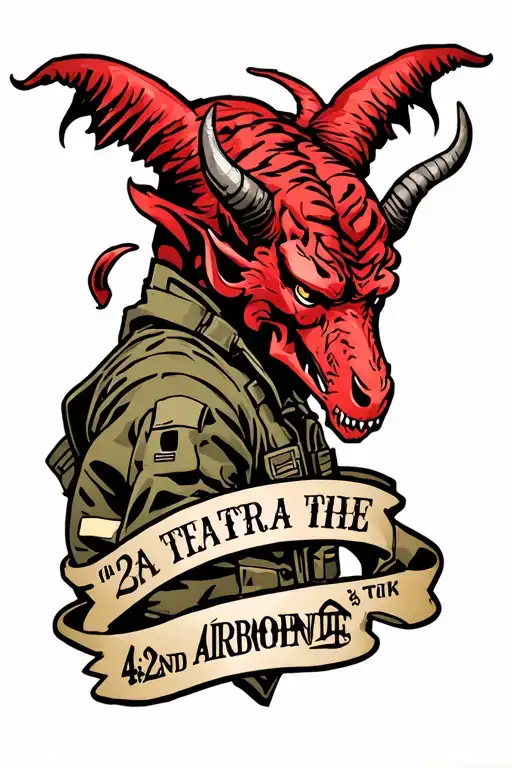 82nd airborne back tattoo with the 4th brigade red devil  tattoo design idea
