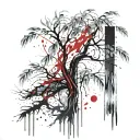 willow tree tattoo design idea