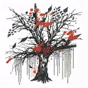 willow tree tattoo design idea
