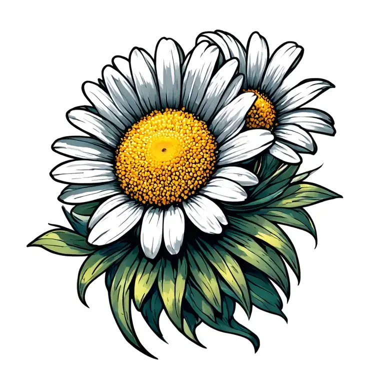 Daisy tattoo design idea