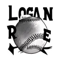 "LOGAN ROSE" baseball seams tattoo design idea