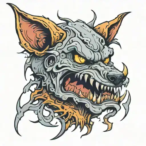 Skinwalker tattoo design idea