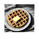 waffle with butter tattoo design idea