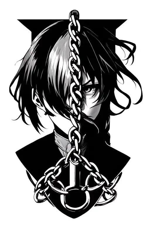 Kurapika Chain of Judgment tattoo design idea