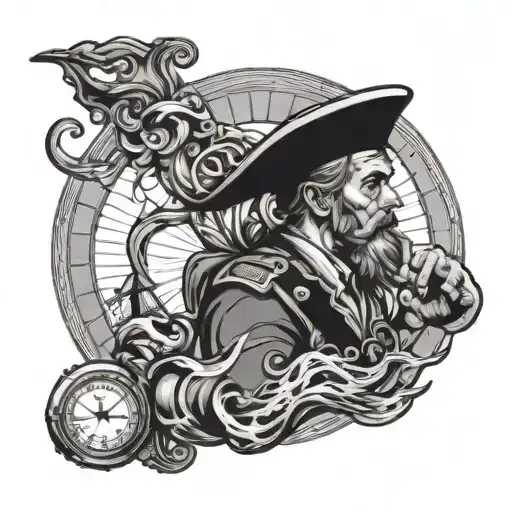 seafarer tattoo design idea