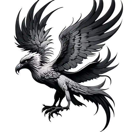phoenix tattoo design idea