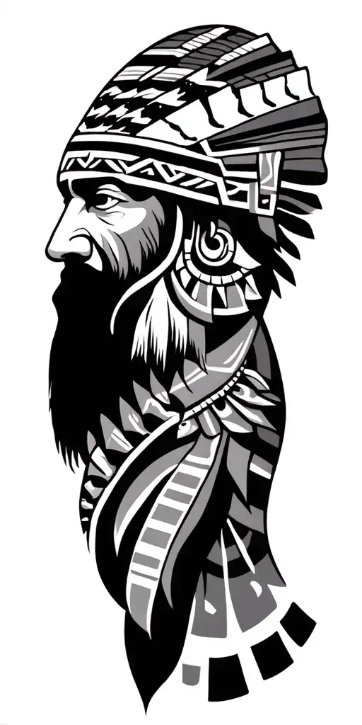 Inuit tattoo for man tattoo design idea