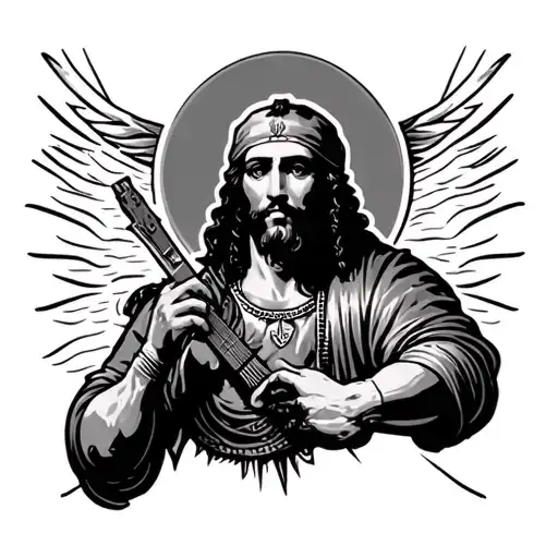 San Judas Tadeo tattoo design idea