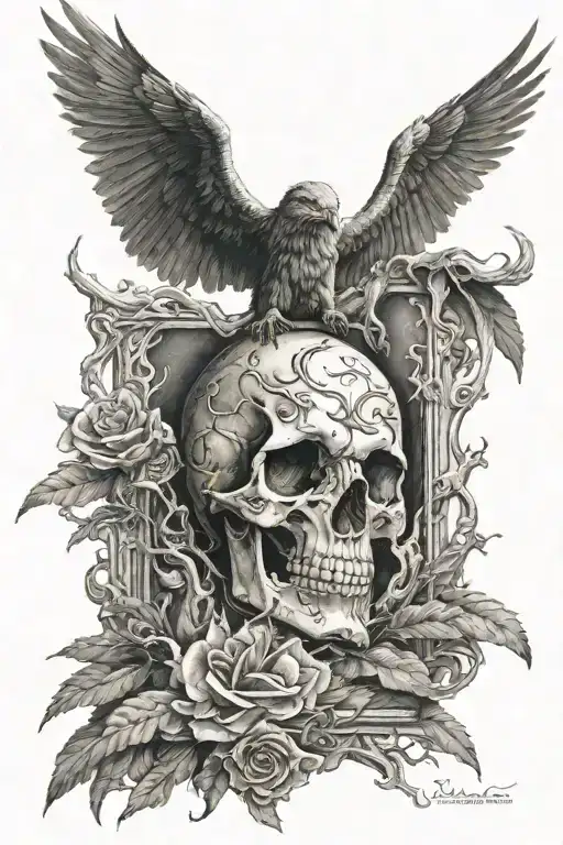 Even though I walk through the valley of the shadow of death, I will fear no evil, for you are with me. tattoo design idea