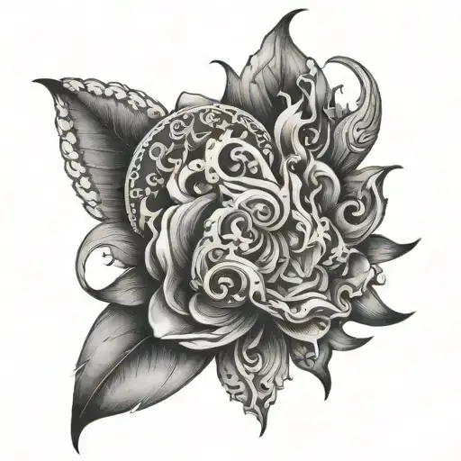 the word ugly tattoo design idea