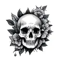 Trampstamp tattoo design idea