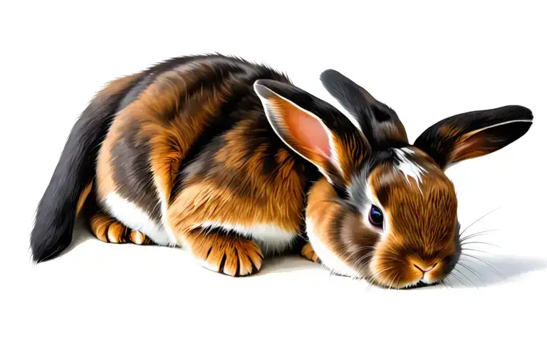 Mini lop bunny floppy ears tattoo design idea