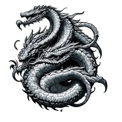 Greek Hydra tattoo design idea