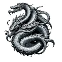 Greek Hydra tattoo design idea