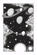 Astronomical Solar System tattoo design idea