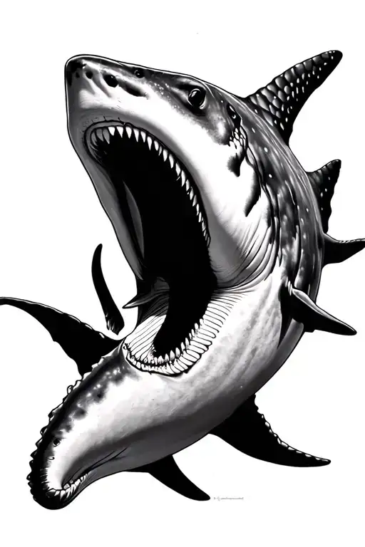 whale shark tattoo design idea