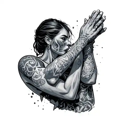 Injured Not Defeated tattoo design idea