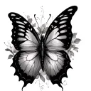 Virgo Butterfly tattoo design idea
