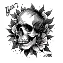 year "2000" tattoo design idea