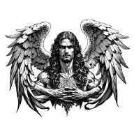 archangel uriel tattoo design idea
