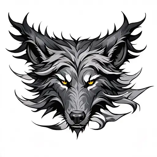 Fenrir tattoo design idea
