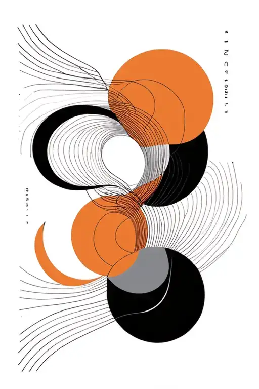 Abstract. lines that point a ways we imagine tattoo design idea