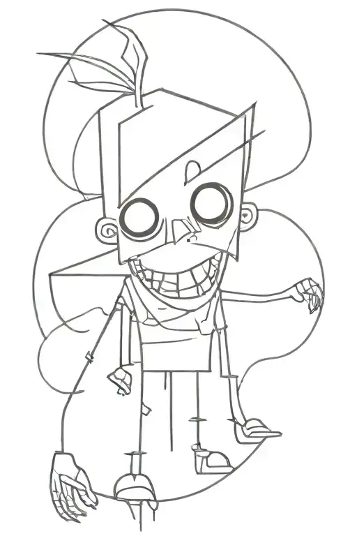 Johnny the homicidal maniac character tattoo design idea