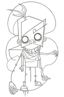 Johnny the homicidal maniac character tattoo design idea